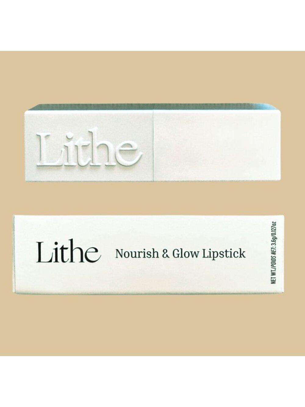 Lithe Nourish and Glow Lipstick Peony Full Size 3g Neutral Pink Hydrating Satin